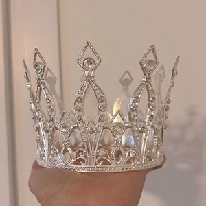 Medium princess crown with jewels silver